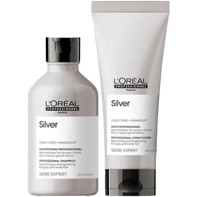 Dúo de champú y acondicionador Silver de L'Oréal Professionnel