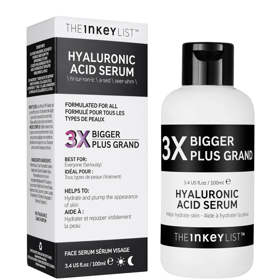 Sérum con ácido hialurónico en tamaño supergrande de The INKEY List 100 ml Imagen 1