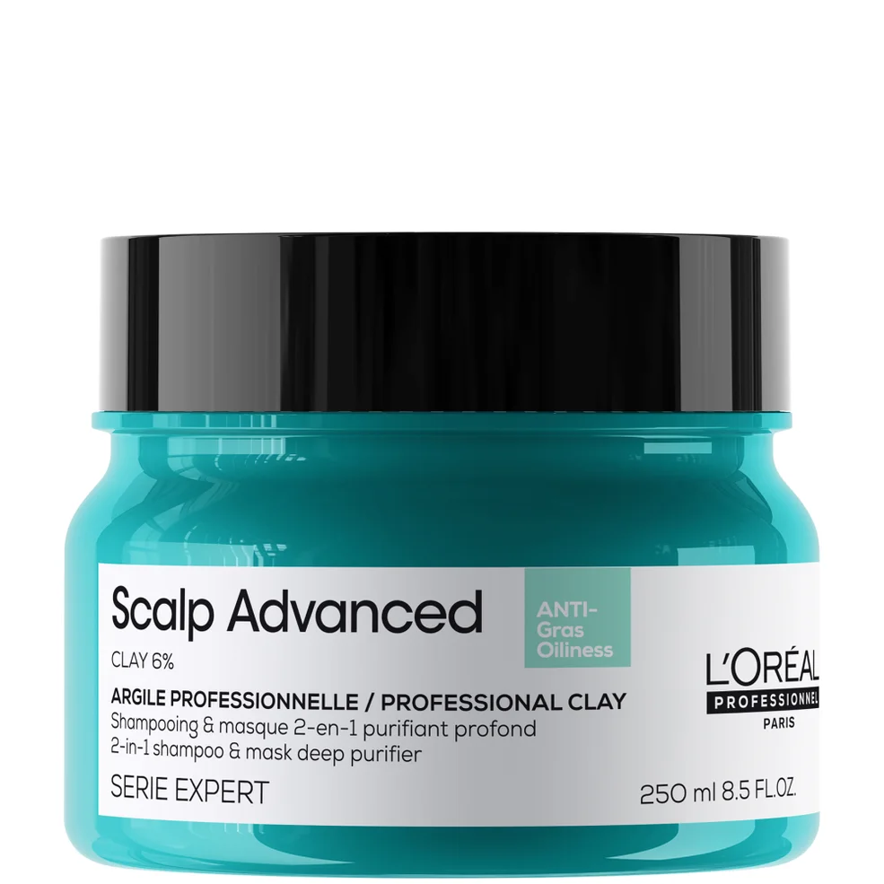 L'Oréal Professionnel Serié Expert Scalp Advanced Anti-Oiliness 2-in-1 Deep Purifier Clay Hair Mask 250ml Imagen 1