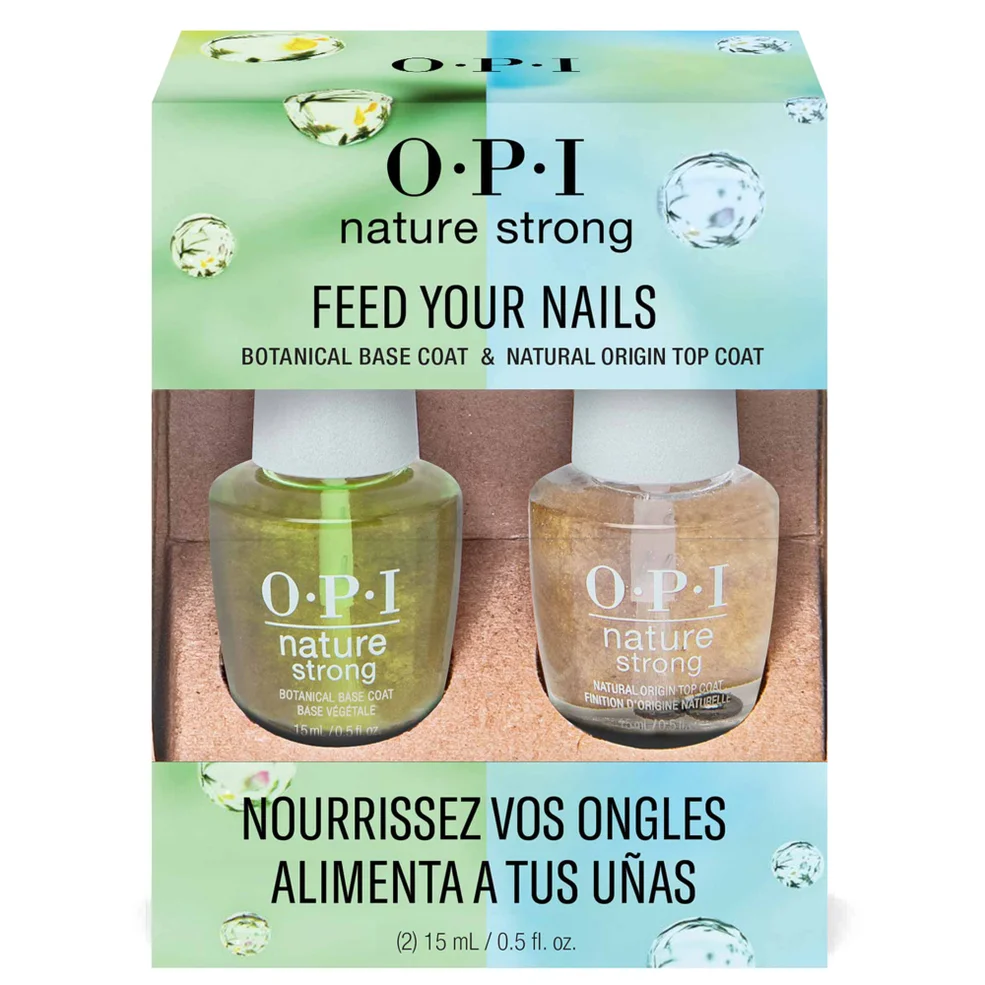 Dúo de base y esmalte de uñas vegano Nature Strong de OPI Imagen 1