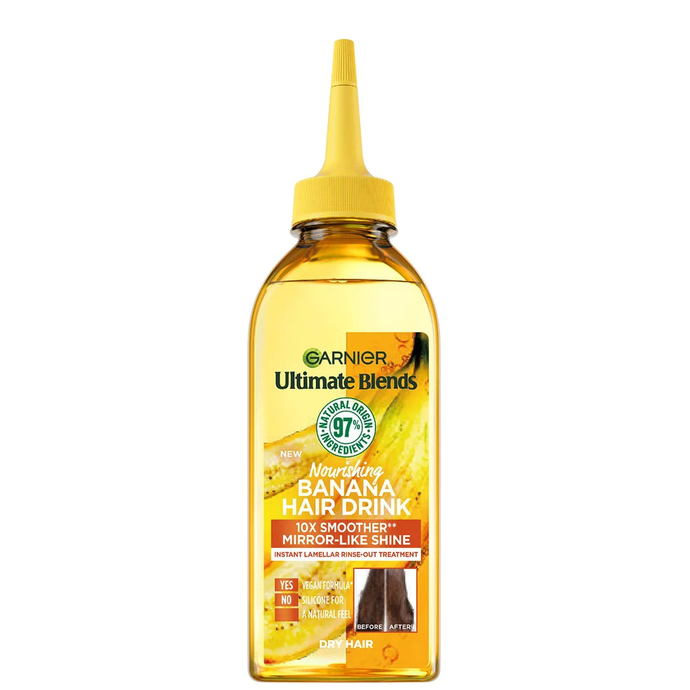 Garnier Ultimate Blends Nourishing Banana Hair Drink Liquid Conditioner for Dry Hair 200ml Imagen 1