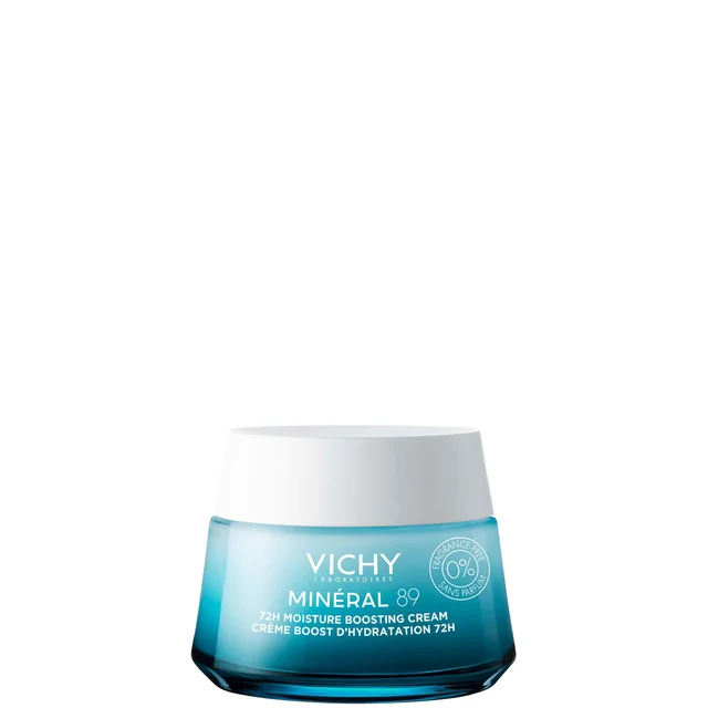 Crema estimulante de hidratación con ácido hialurónico y escualeno Minéral 89 72Hr de Vichy (50 ml)