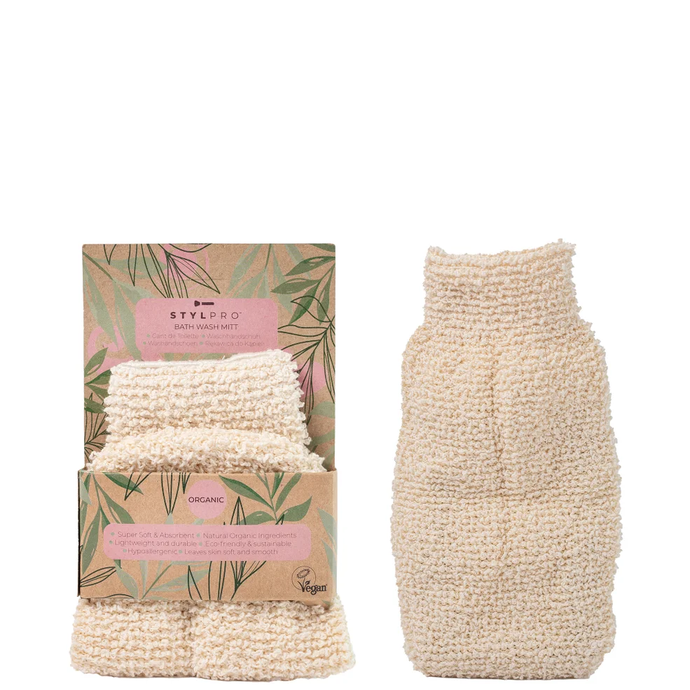 StylPro Bamboo Bath Mitt Imagen 1