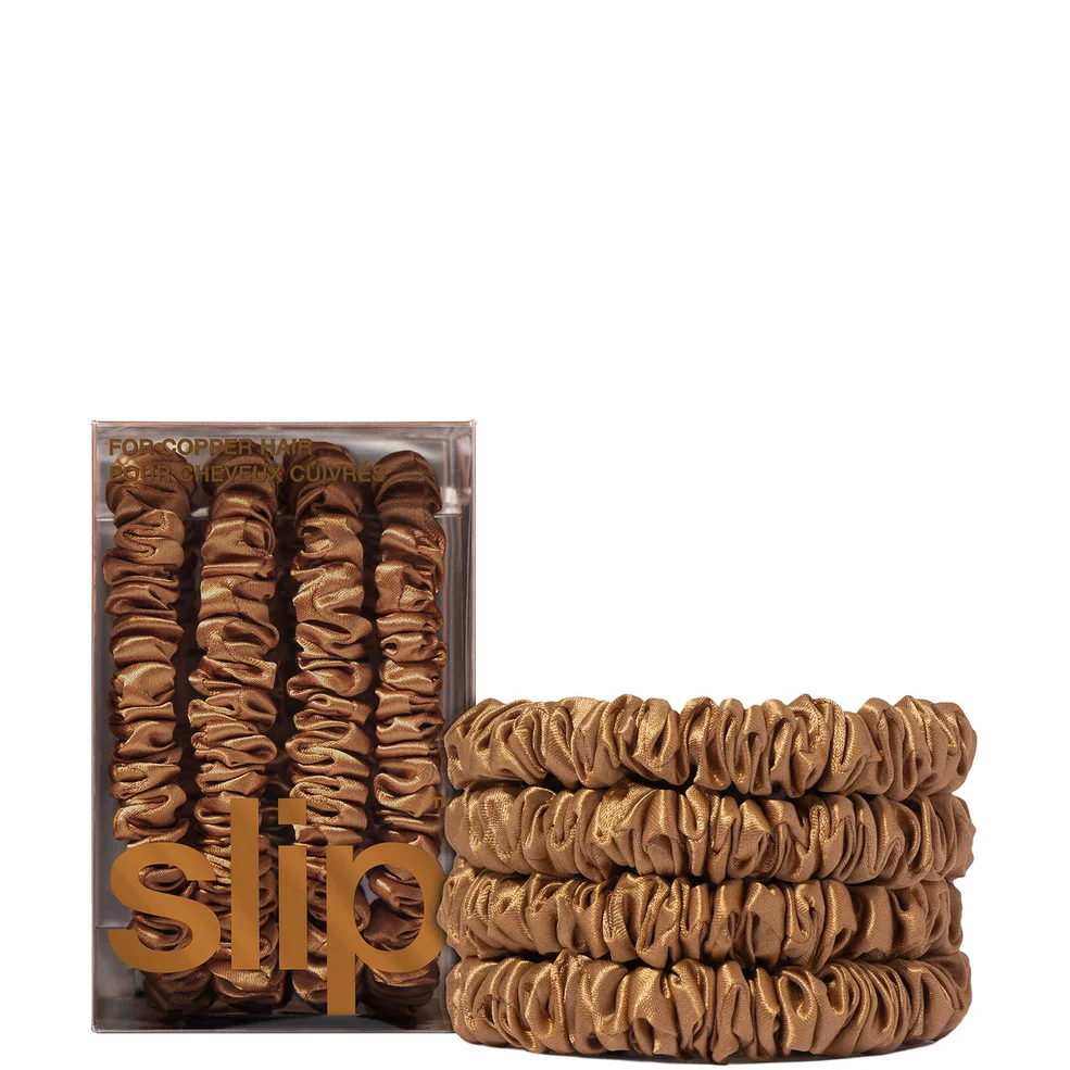 Slip Pure Silk Skinny Scrunchies - Copper Imagen 1