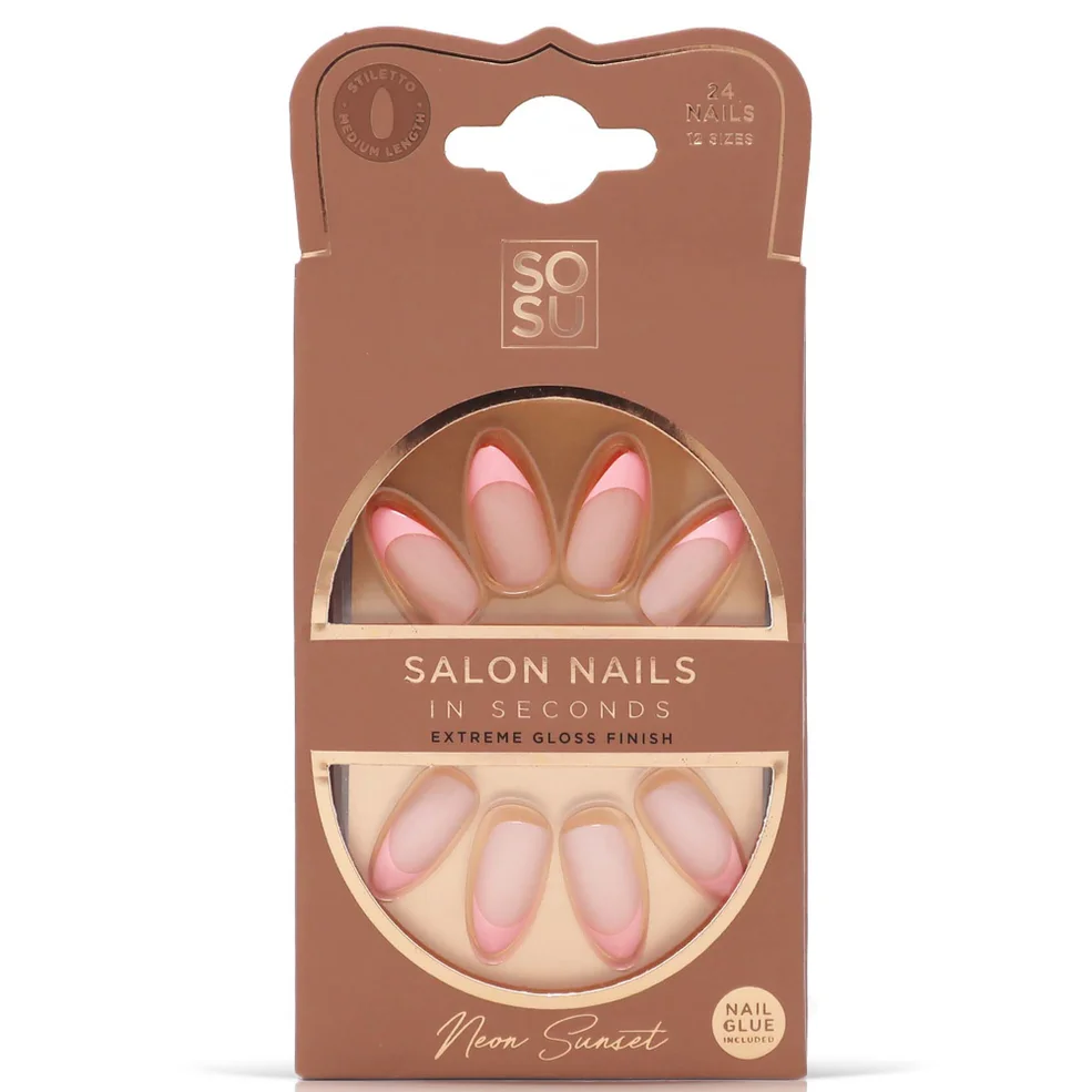 SOSU Cosmetics False Nails - Neon Sunset Imagen 1
