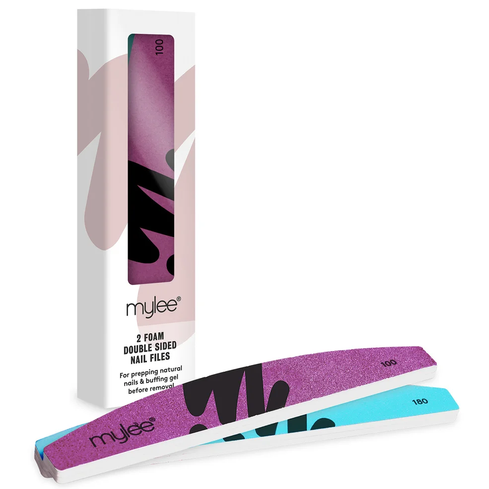 Mylee Foam Nail File - 100/180 Grit Imagen 1