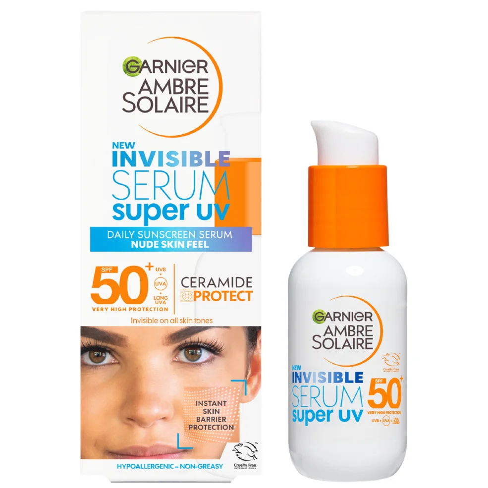 Garnier Ambre Solaire SPF 50+ Super UV Invisible Face Serum 30ml Imagen 1