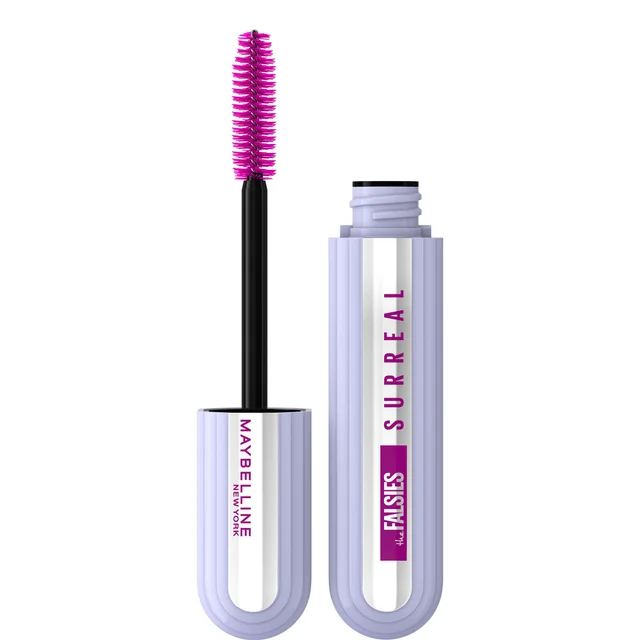 Máscara de pestañas longitud y volumen de larga duración 24H The Falsies Surreal Extension de Maybelline - Negro (10 ml)