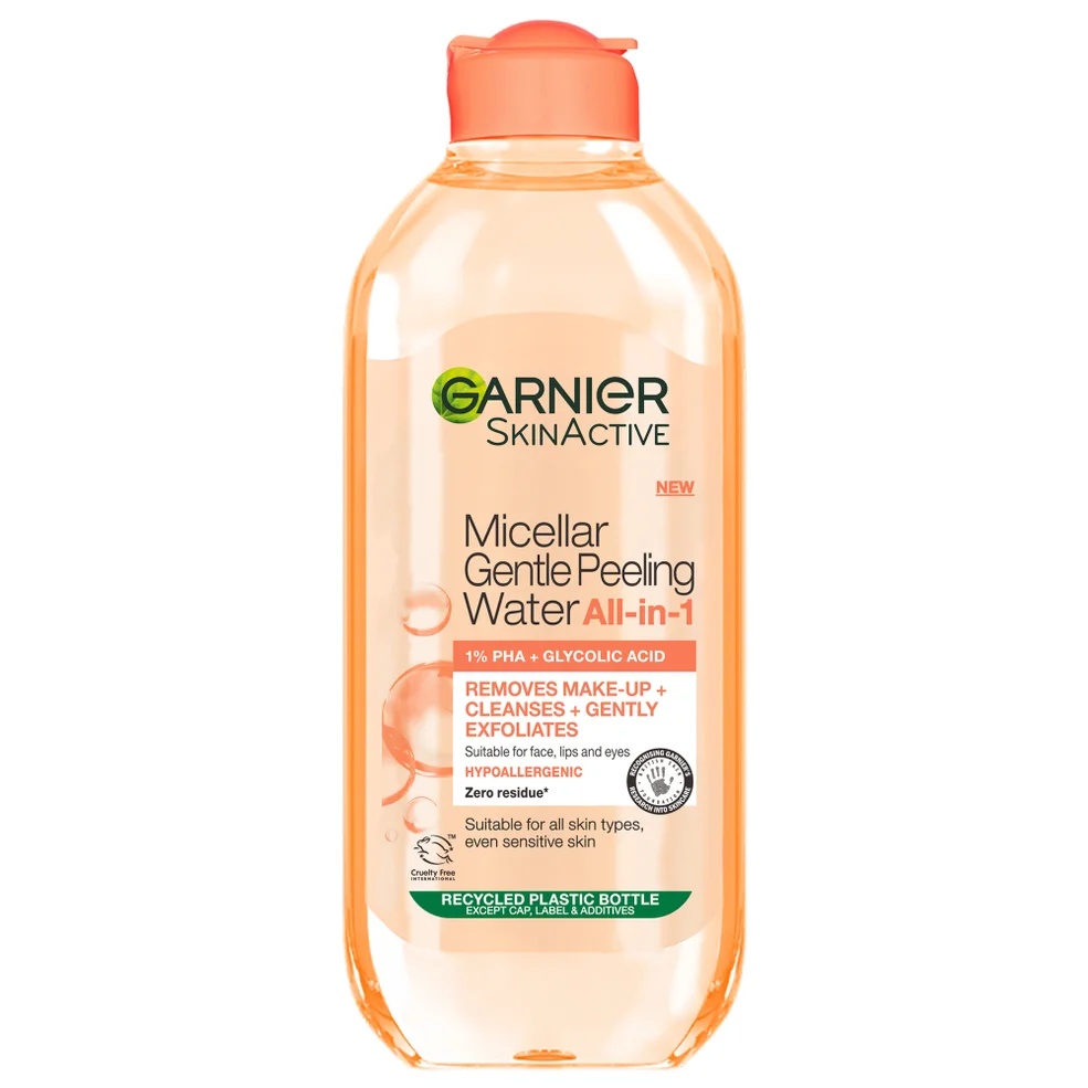 Agua micelar exfoliante suave All-in-1 1% PHA and Glycolic Acid de Garnier 400 ml Imagen 1