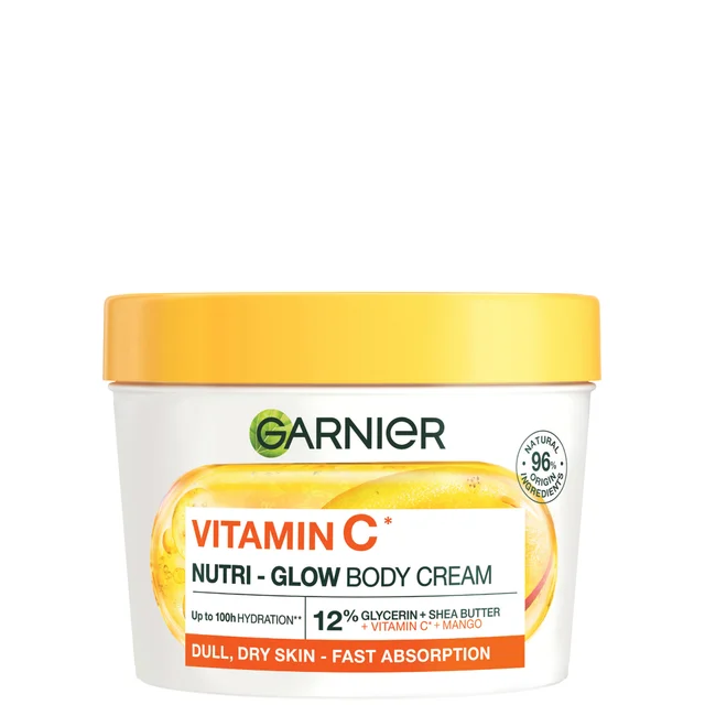 Crema corporal con vitamina C y mango Superfood Nutri Glow de Garnier 380 ml