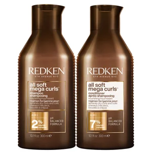 Set de champú y acondicionador nutritivo All Soft Mega Curl para el cabello rizado y ondulado de Redken - undefined undefined