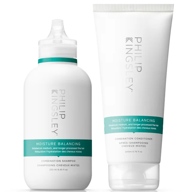 Dúo de champú y acondicionador para cabellos mixtos Moisture Balancing de Philip Kingsley 200 ml