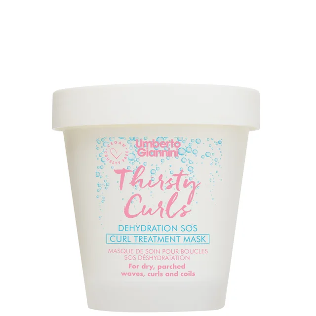 Mascarilla de tratamiento Thirsty Curls Dehydration SOS de Umberto Giannini (200 g)