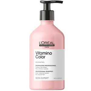 L'oreal Paris - L'Oreal Professionel Serie Expert Vitamino Color Resveratrol Shampoo For Color Radiance 500ml/16.9 Oz - 500ml/16 - Size 500ml