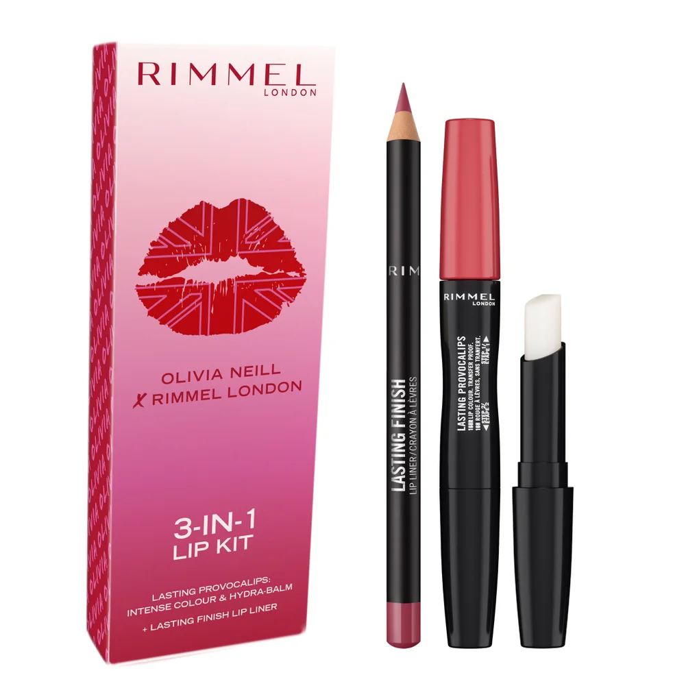 Rimmel London x Olivia Neill Exclusive Lip Kit - Mauve Imagen 1