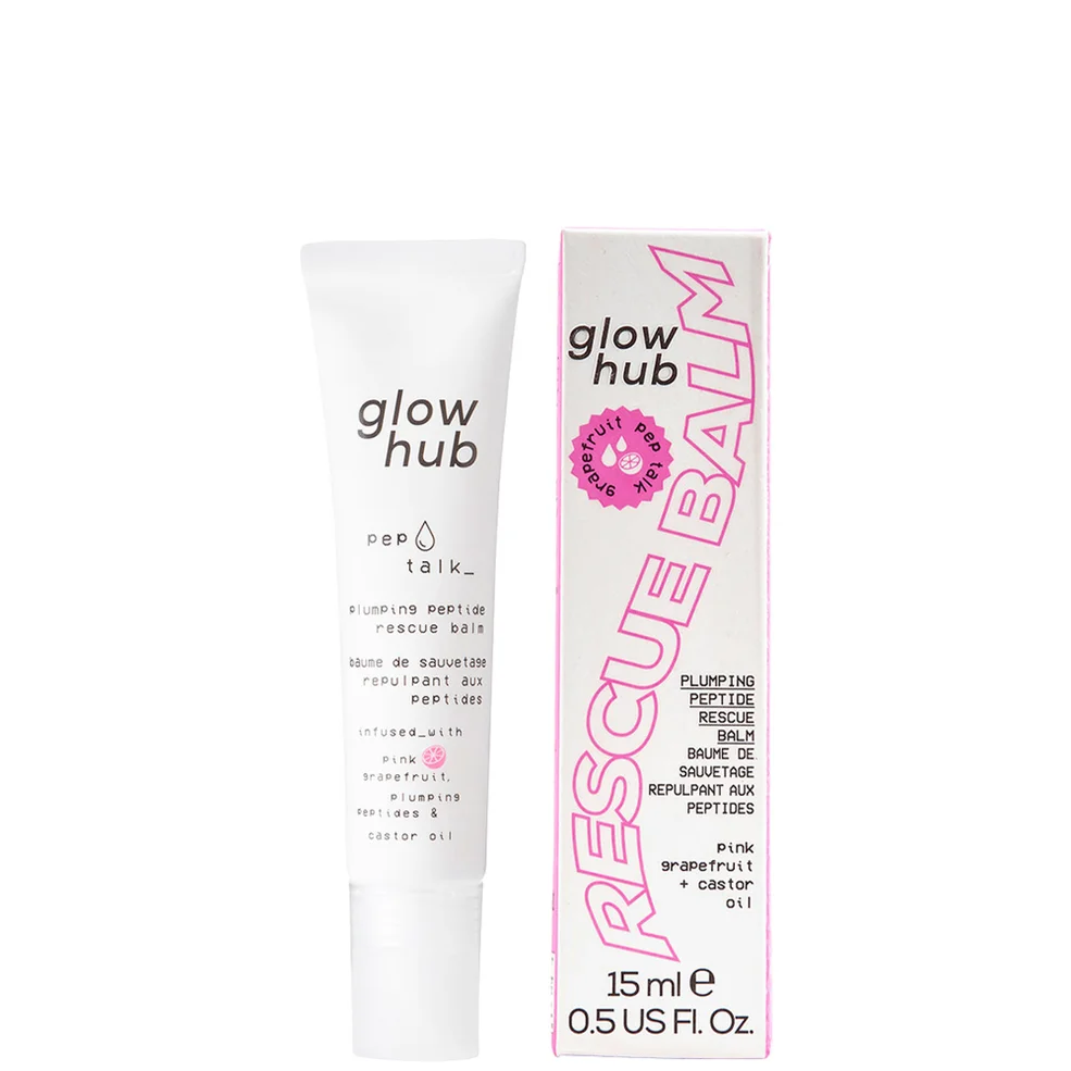Glow Hub Pep Talk Lip Plumping Peptide Rescue Balm - Grapefruit 15ml Imagen 1