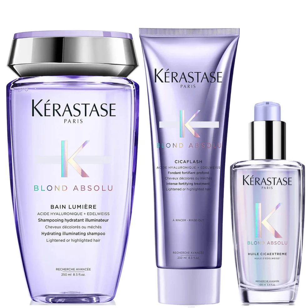 Kérastase Blond Absolu Shampoo, Conditioner and Oil Hair Routine for Lightened or Highlighted Hair Imagen 1