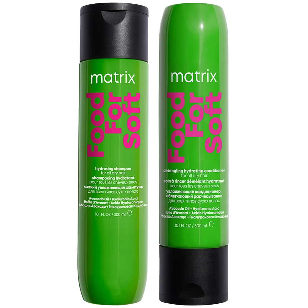 Matrix Food for Soft Hydrating 300ml Shampoo and Conditioner with Avocado Oil and Hyaluronic Acid for Dry Hair Duo Imagen 1