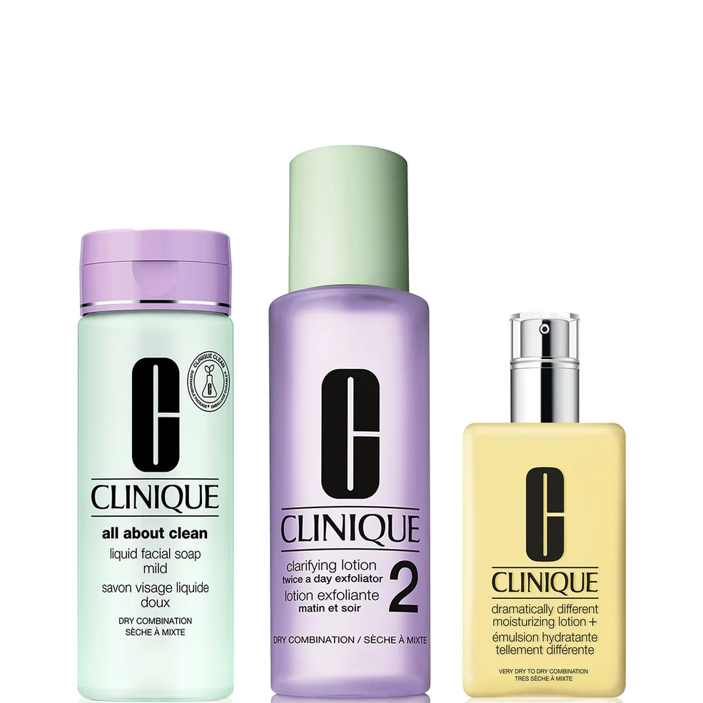 Clinique Morning Skincare Routine Bundle For Dry / Combination Skin Imagen 1