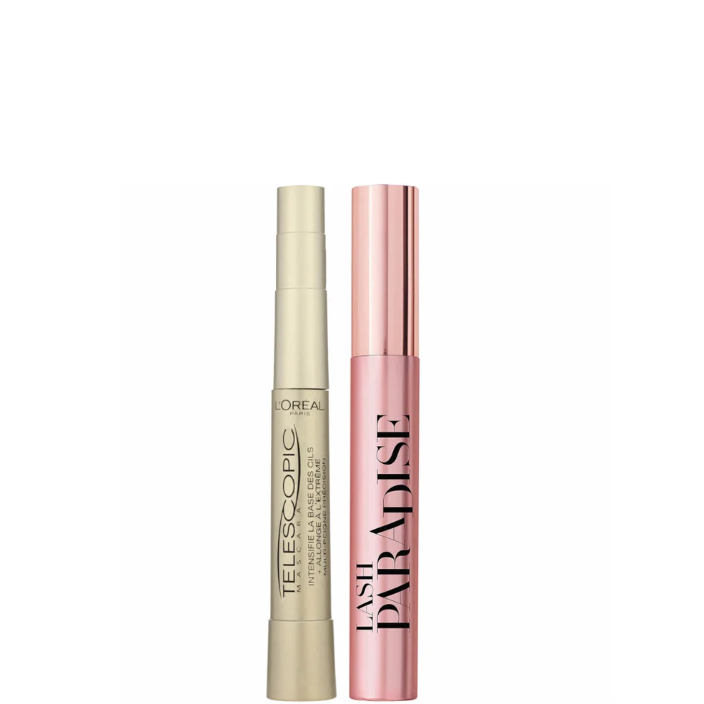 L'Oréal Paris Telescopic Mascara for More Length and Lash Paradise Volume Mascara Bundle Imagen 1