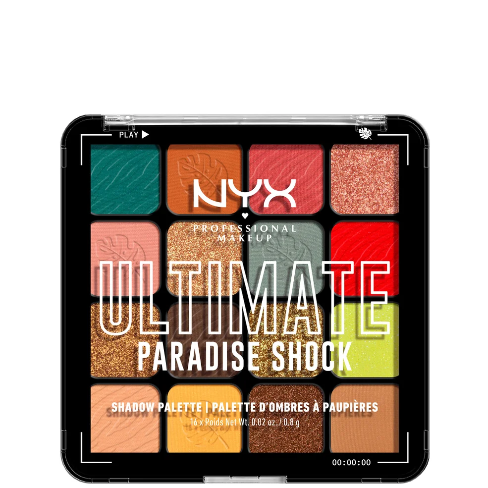 NYX Professional Makeup Ultimate Shadow Vegan 16-Pan Palette - Paradise Shock Imagen 1
