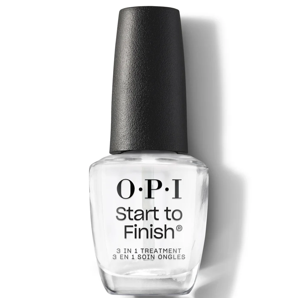 Tratamiento 3 en 1 Start to Finish de OPI - Capa base - Esmalte protector - Fortalecedor de uñas 15 ml Imagen 1