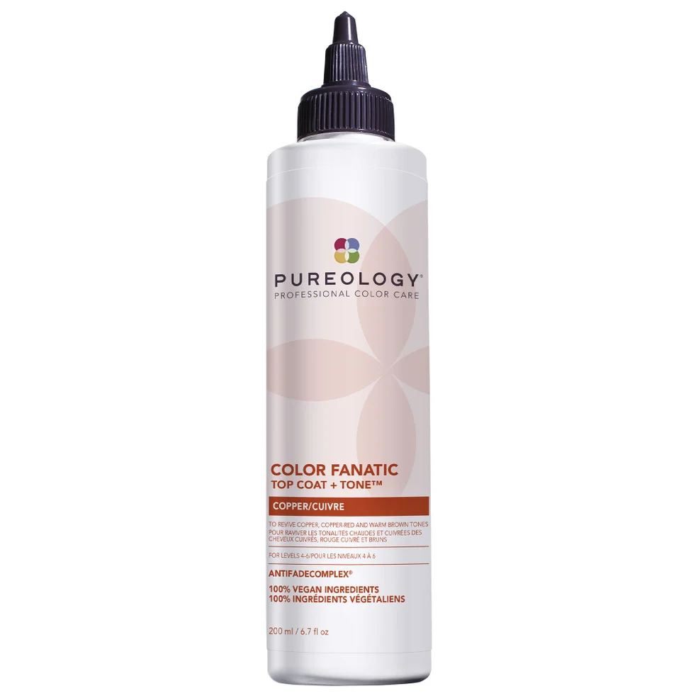 Pureology Color Fanatic Top Coat and Tone for Copper Hair Colour Protection 200ml Imagen 1