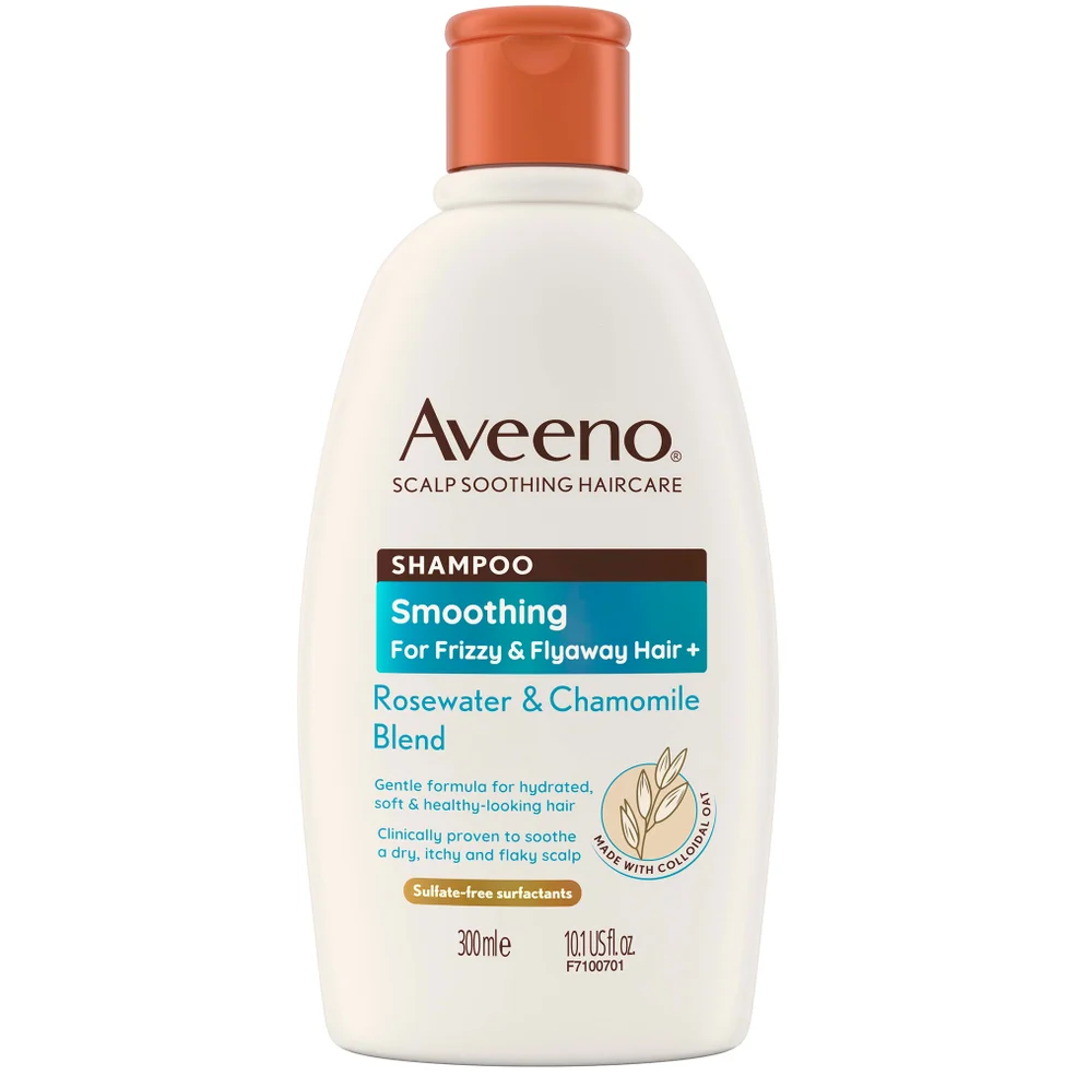 Aveeno Haircare Smoothing+ Rose Water and Chamomile Blend Shampoo 300ml Imagen 1