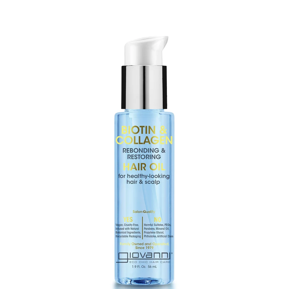Giovanni Biotin & Collagen Rebond and Restore Hair Oil 56ml Imagen 1