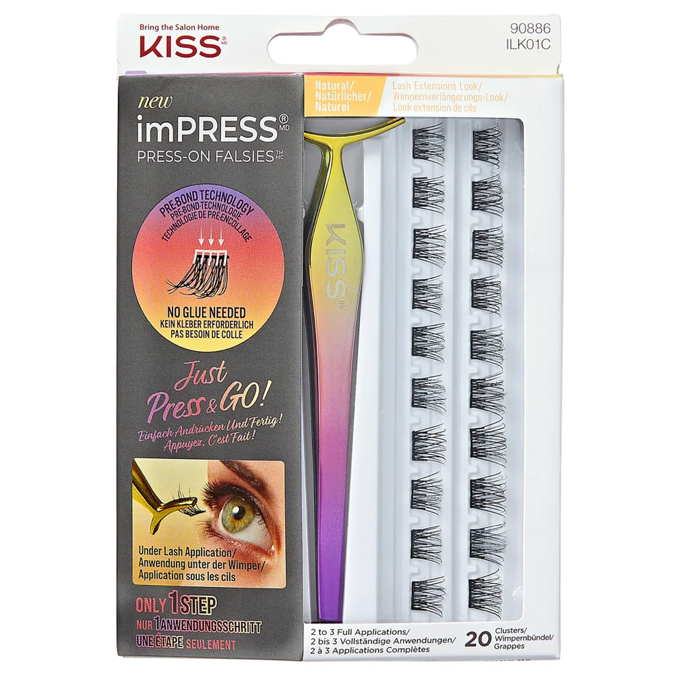 Kiss imPRESS Falsies Press-on False Lash Kit - Natural Imagen 1
