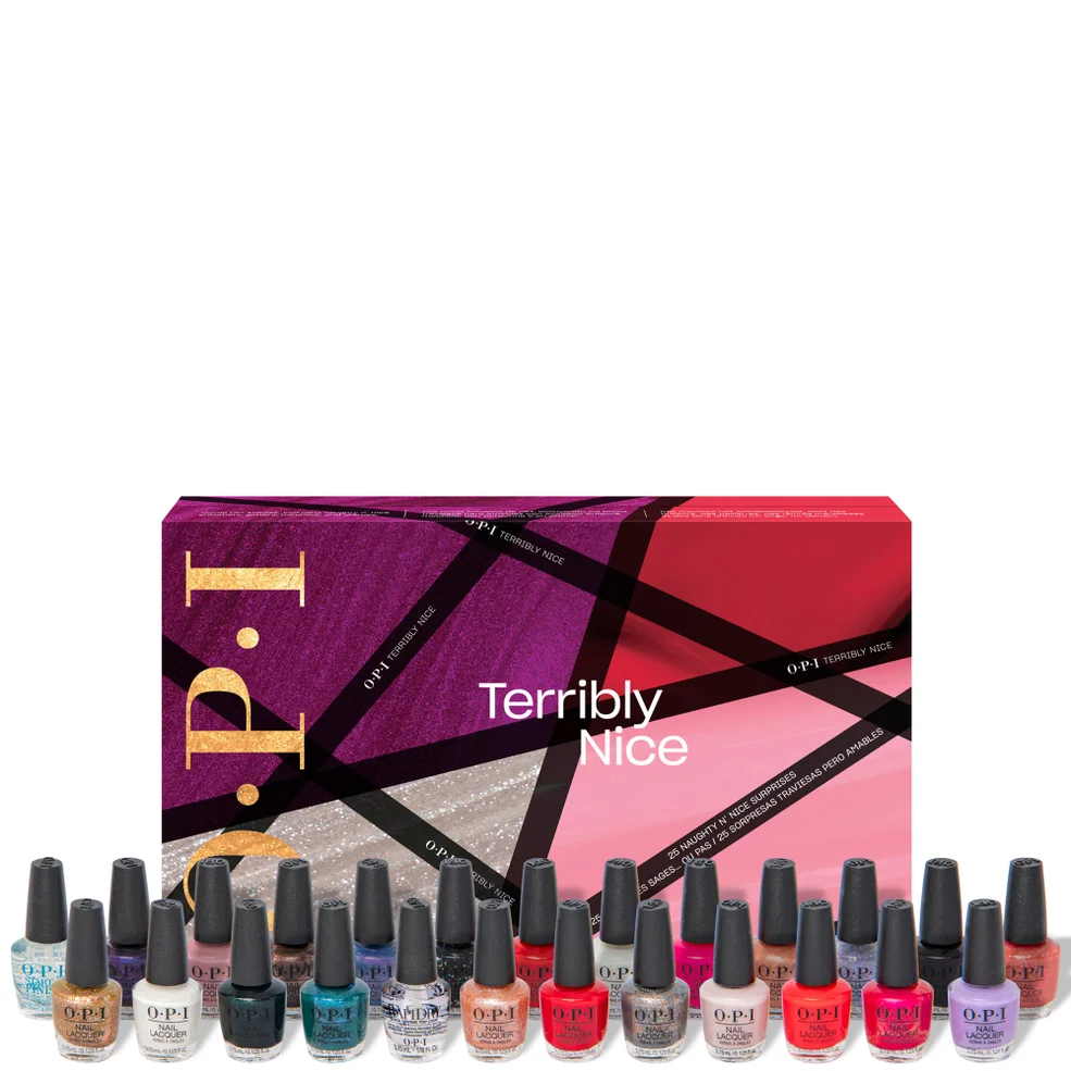 OPI Nail Polish Terribly Nice Collection Nail Lacquer Mini 25-Piece Advent Calendar Imagen 1