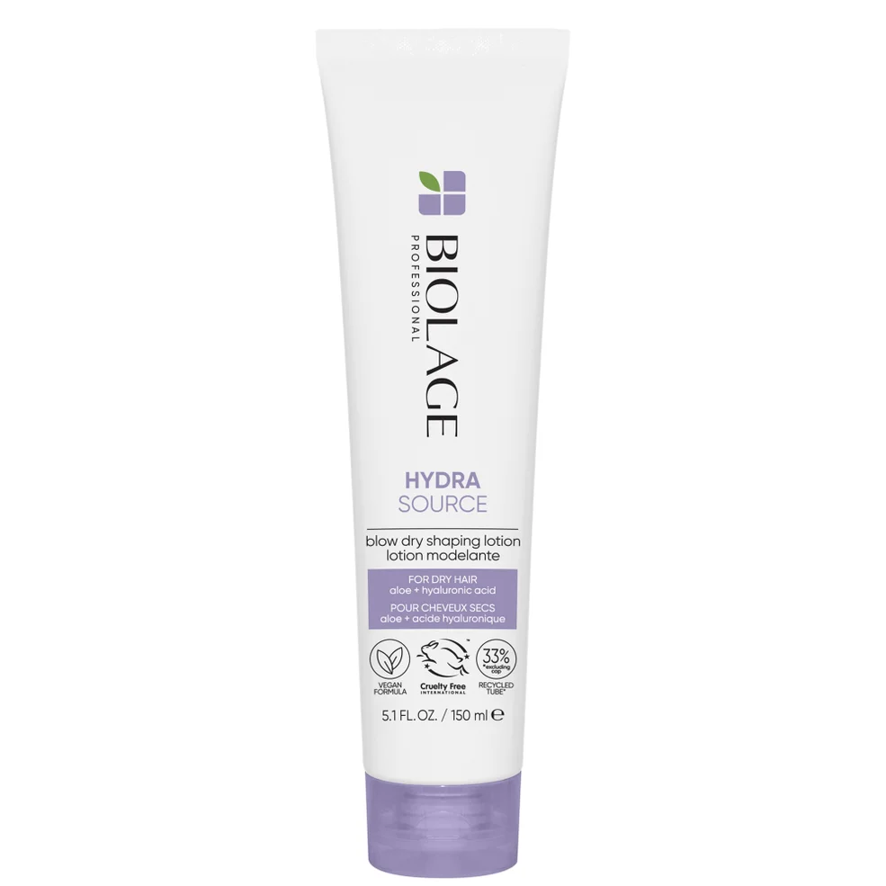 Biolage HydraSource Blow Dry Shaping Lotion with Aloe and Hyaluronic Acid For Dry Hair 150ml Imagen 1
