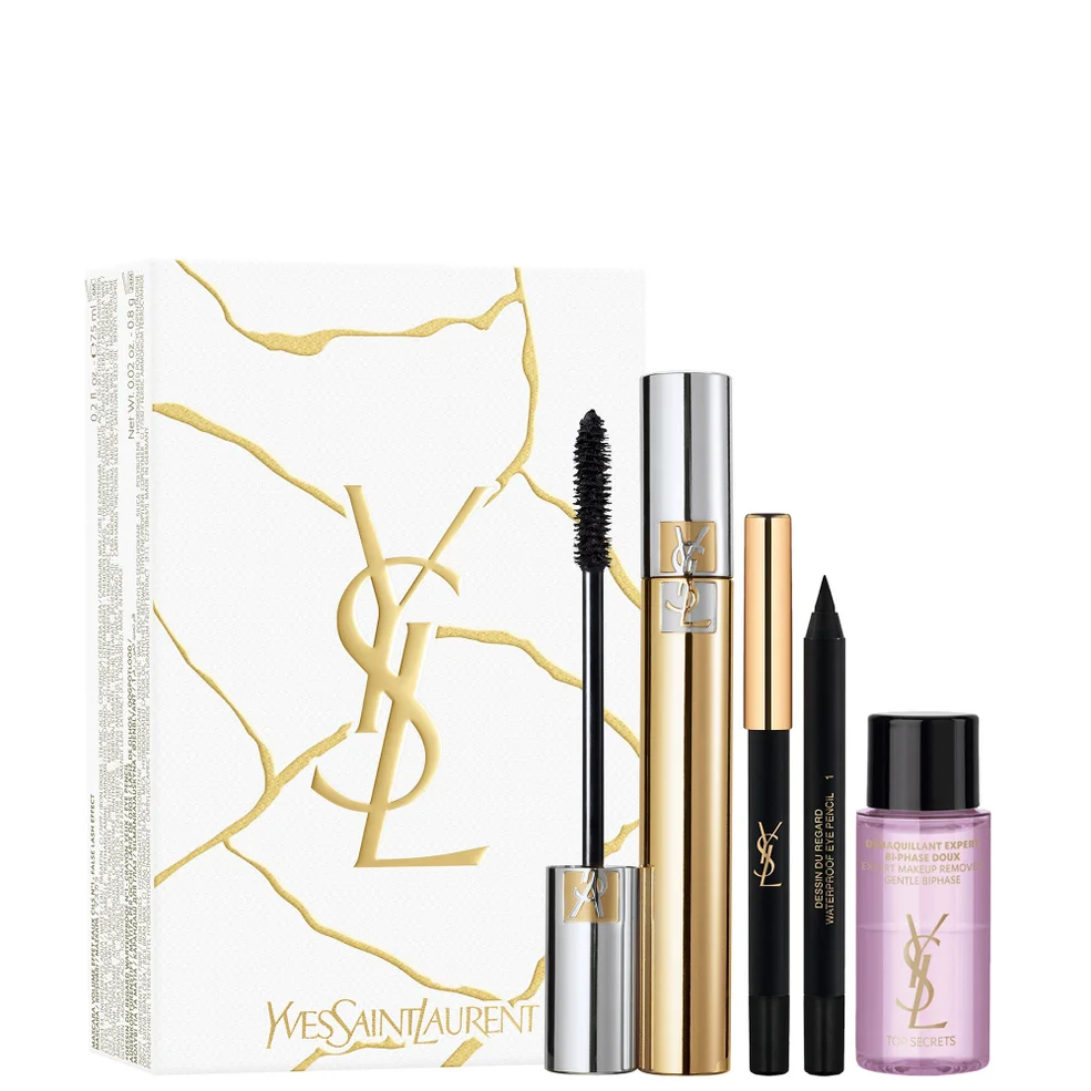 Yves Saint Laurent Effet Volume Faux Cils Mascara, Mini Dessin du Regard and Makeup Remover Gift Set Imagen 1