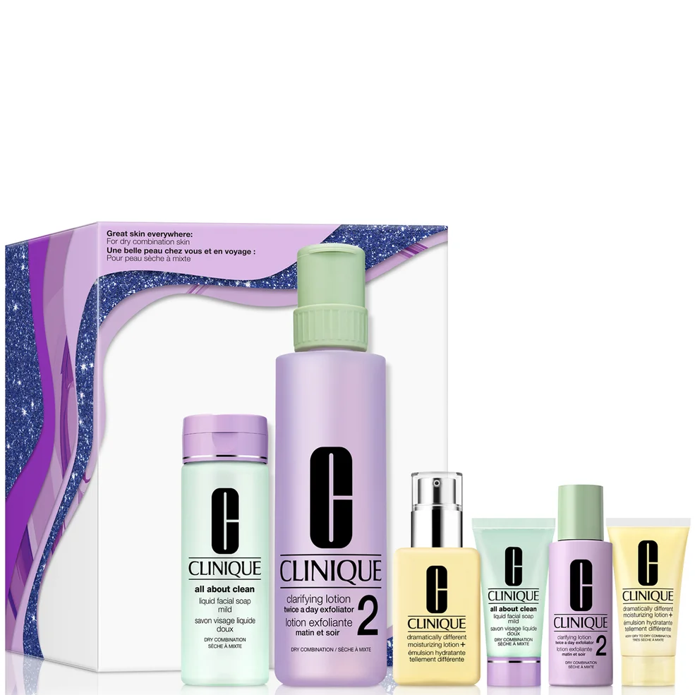 Clinique Great Skin Everywhere Skincare Gift Set for Dry Combination Skin Imagen 1
