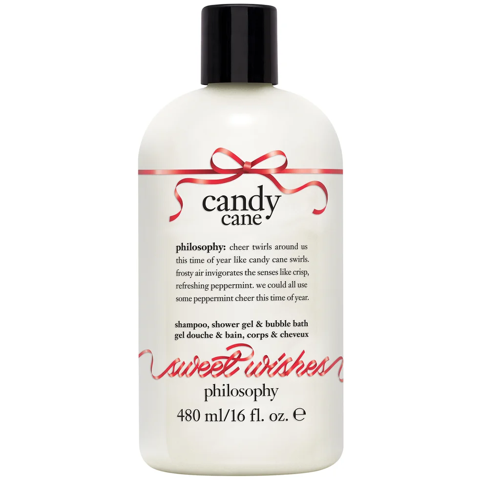 philosophy Christmas 2023 Candy Cane Shower Gel and Bubble Bath 480ml Imagen 1
