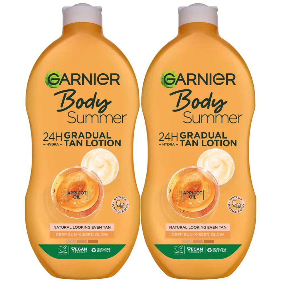 Dúo hidratante de bronceado Summer Body Gradual Deep de Garnier Imagen 1