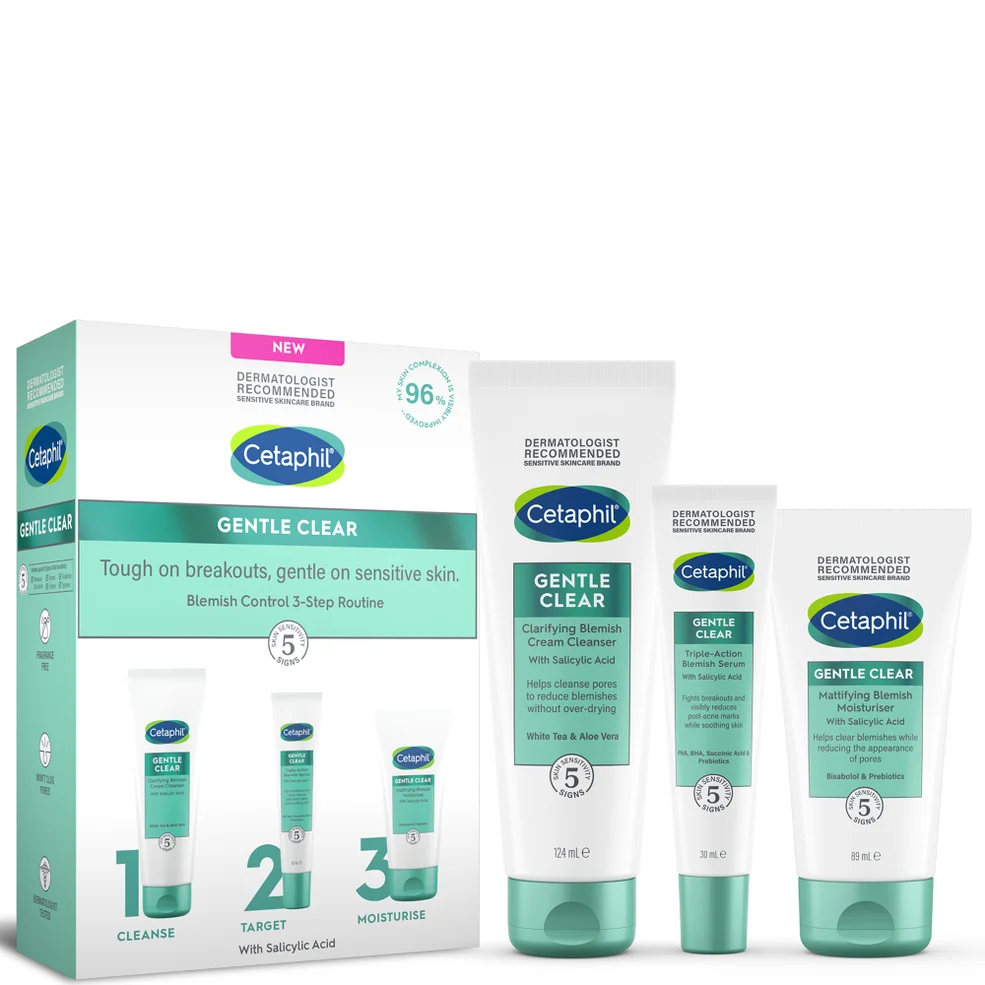 Cetaphil Gentle Clear Blemish Control 3-Step Routine Kit Imagen 1