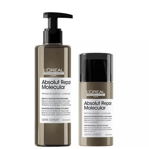 L'Oréal Professionnel Serie Expert Absolut Repair Molecular Rinse-off Serum and Mask Duo for Damaged Hair - undefined undefined