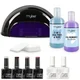 Set de lámpara convexa negra de Mylee con esmaltes de uñas en gel básicos