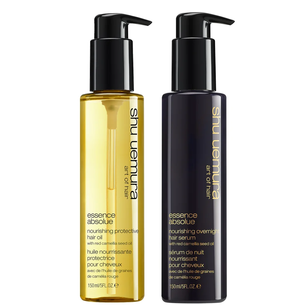 Shu Uemura Art of Hair Essence Absolue Oil and Essence Absolue Overnight Serum Duo for Hair Protectection Imagen 1