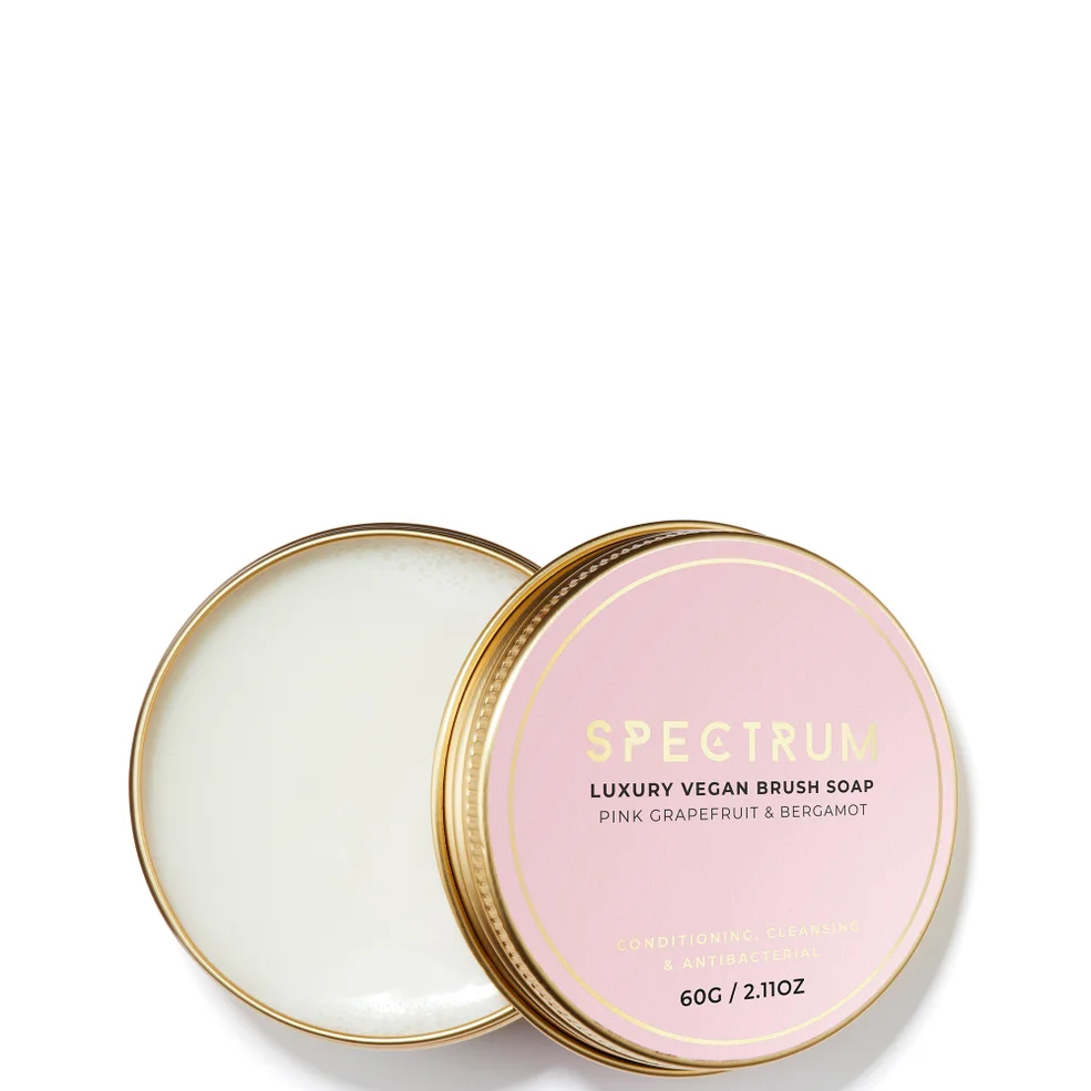 Spectrum Cleaning Pink Grapefruit & Bergamot Vegan Brush Soap Imagen 1