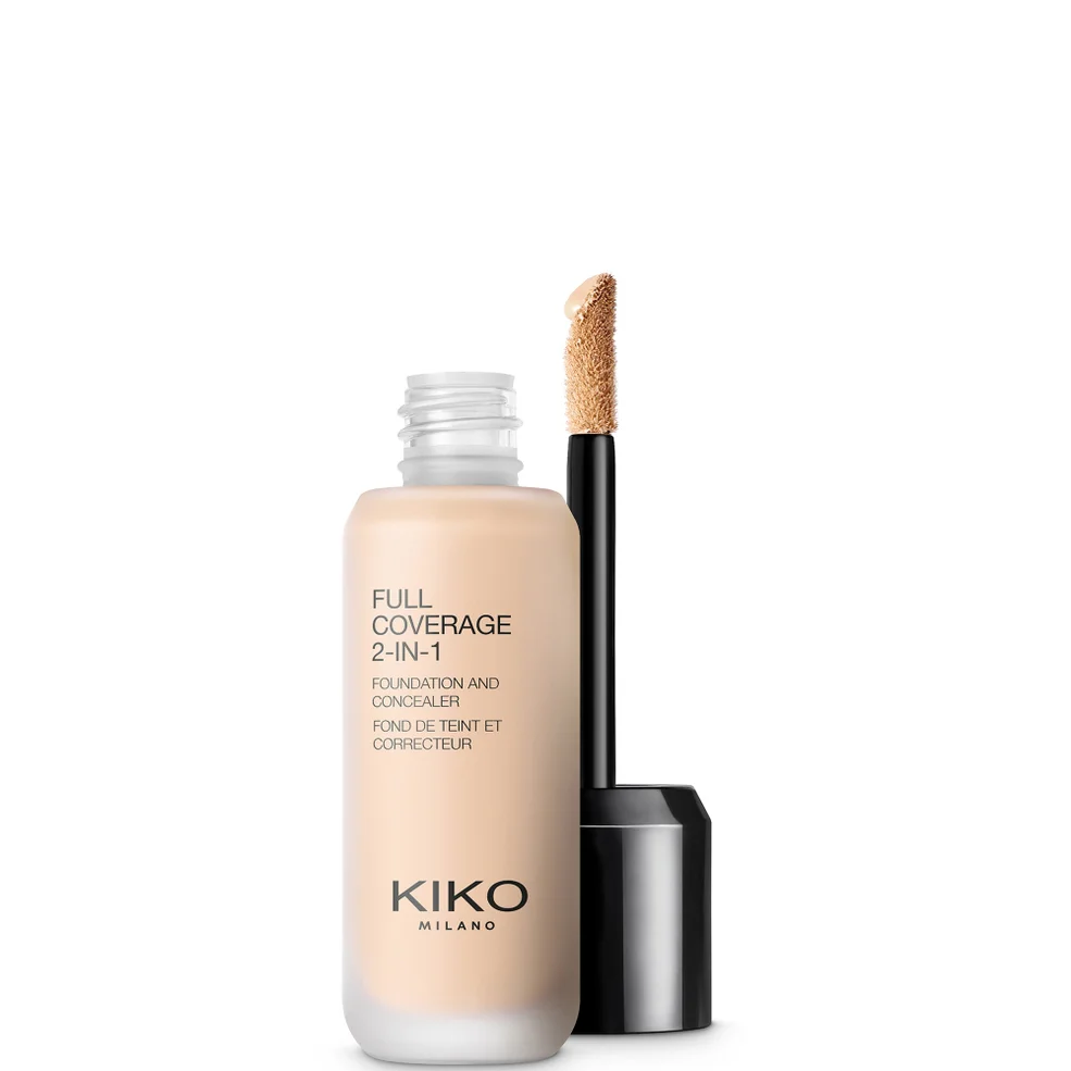 KIKO Milano Full Coverage 2-in-1 Foundation and Concealer 25ml (Various Shades) Imagen 1