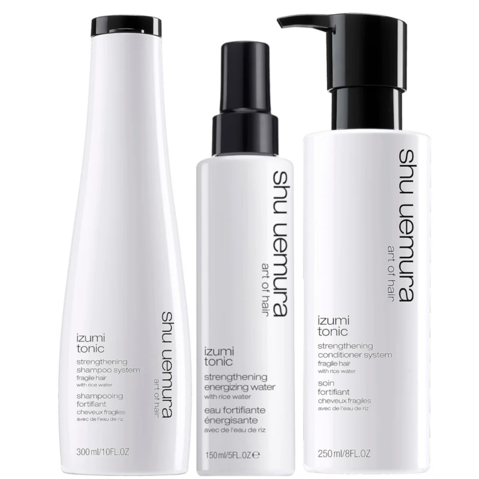 Shu Uemura Art of Hair Izumi Tonic Rice Water Shampoo, Conditioner and Hair Tonic Water Routine Imagen 1