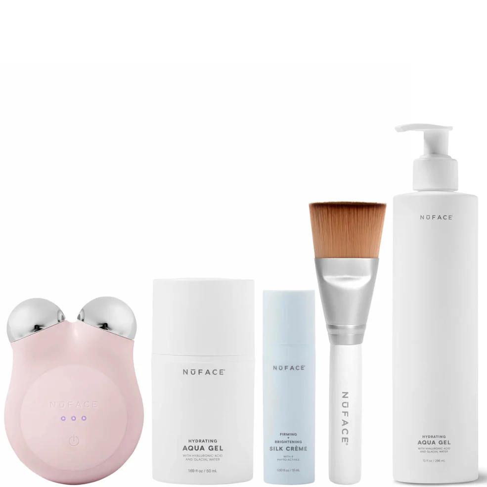 NuFACE MINI+ Petite Facial Toning Routine Bundle - Sandy Rose Imagen 1