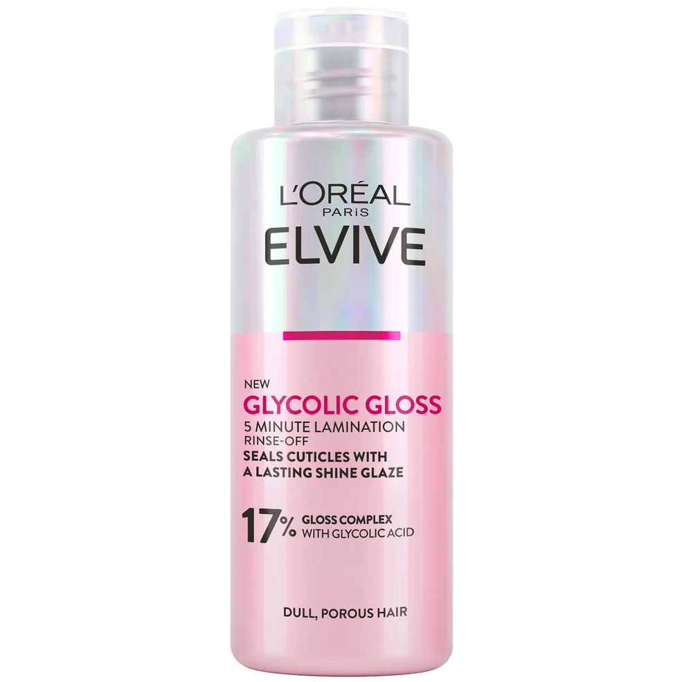 L'Oréal Paris Elvive Glycolic Gloss Rinse-Off 5 minute Lamination Treatment for Dull Hair 150ml Imagen 1