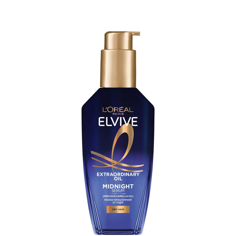 L'Oréal Paris Elvive Extraordinary Oil Midnight Renourishing Hair Treatment Serum for Dry Hair 100ml Imagen 1