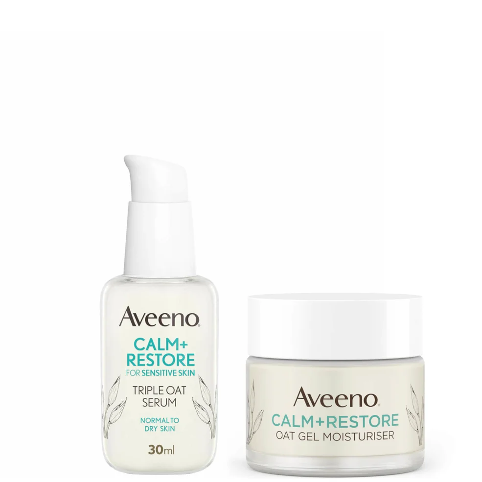 Aveeno Face Calm and Restore 24hr Hydration Duo Imagen 1