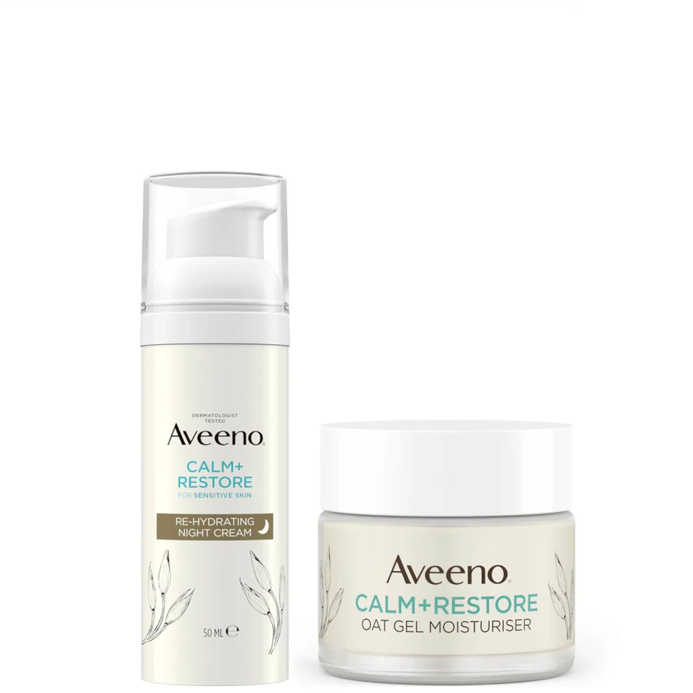 Aveeno Face Calm and Restore Intensely Nourish Day and Night Duo Imagen 1