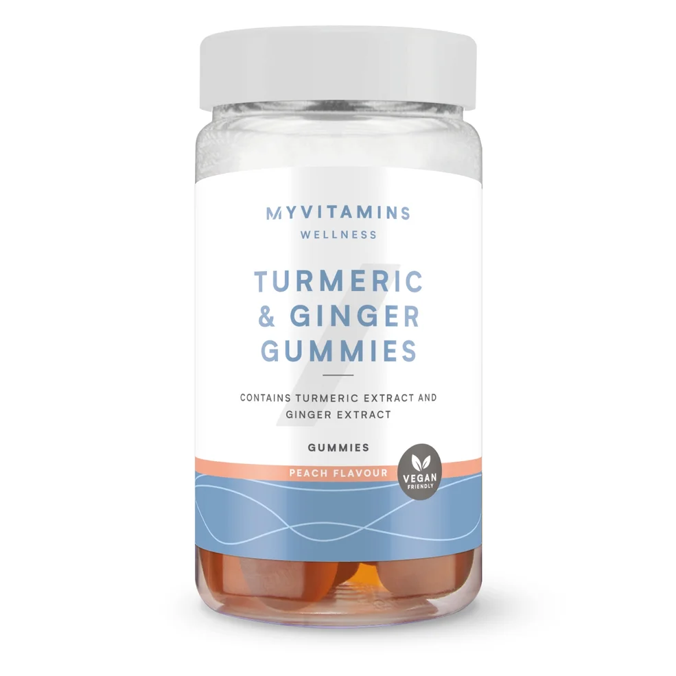 Myvitamins Turmeric & Ginger Gummies, Peach, 60 Gummies Imagen 1