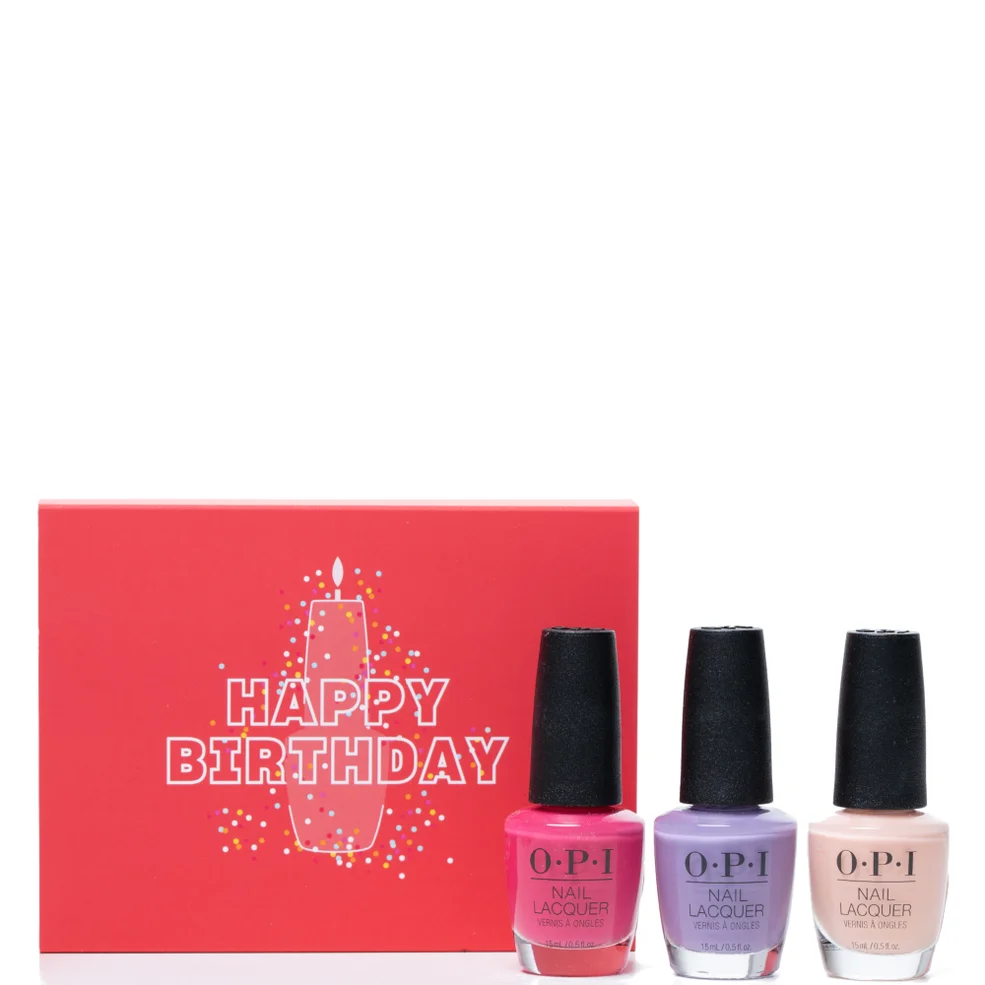 OPI Happy Birthday Gift Box Set 3 x 15ml Imagen 1